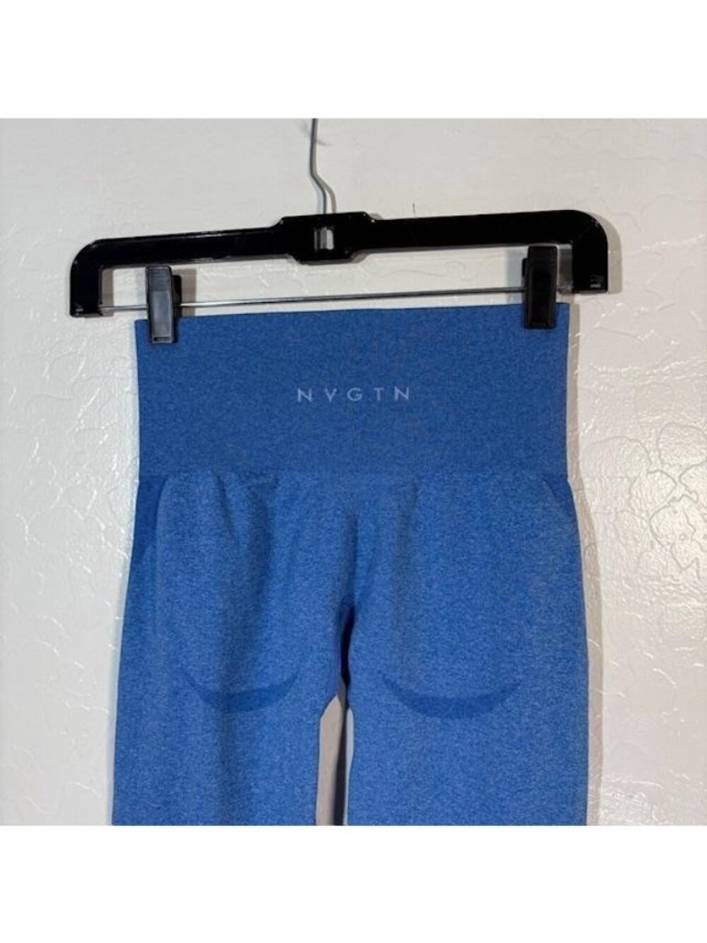 NVGTN Leggings Womens XS Blue High Rise Ankle Seamless Yoga Pants Gym Athletic - Picture 4 of 8